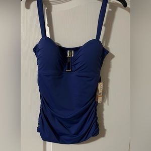 Tommy Bahama Pearl OTS Shirred Long Tankin women Sz S NWT